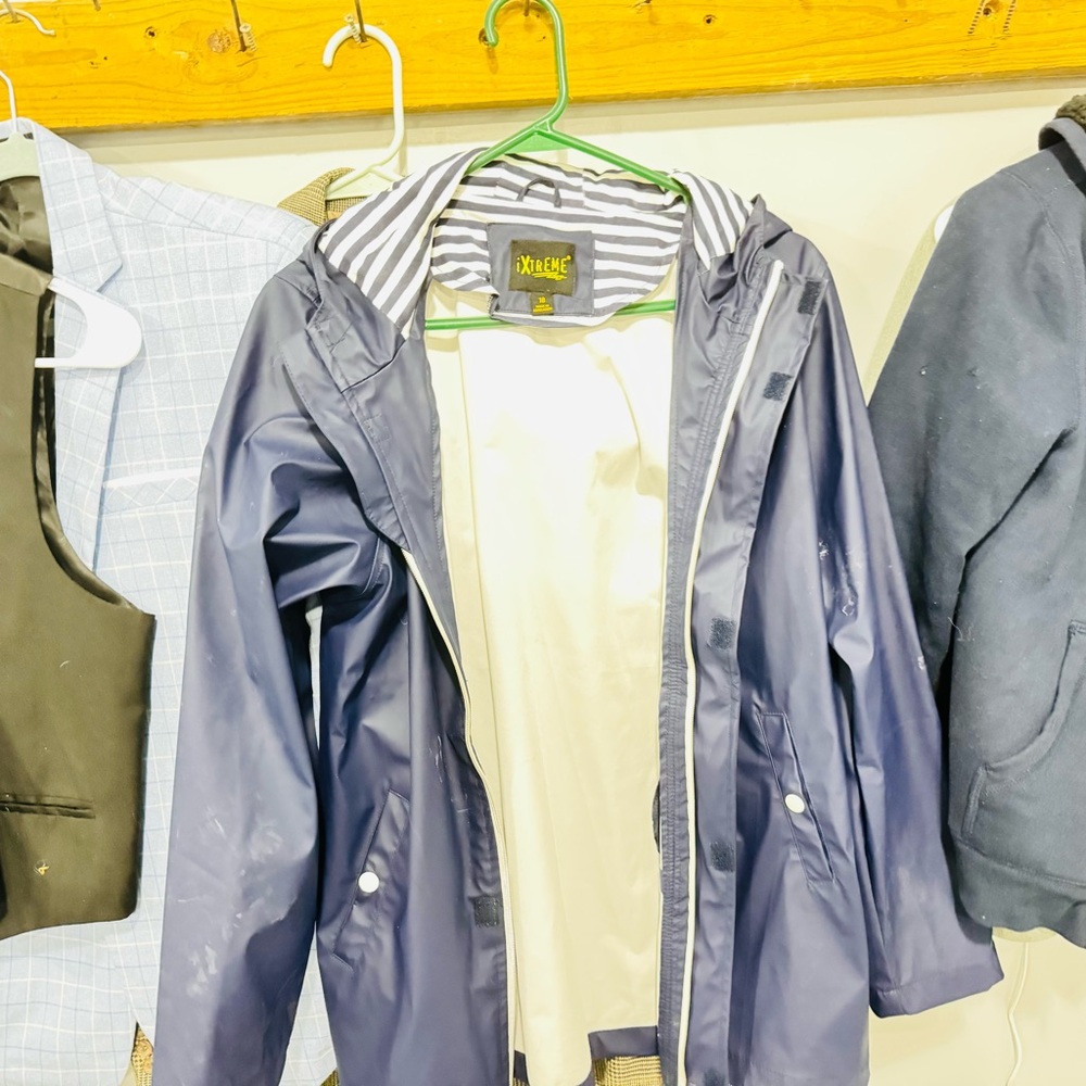 Stylish Navy Men's Raincoat